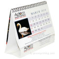 Promotional oanpaste buro papier Spiral Wall Calendar OEM